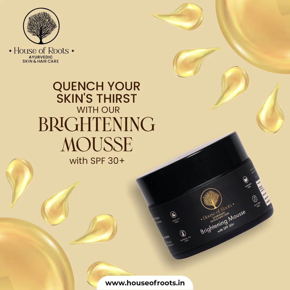 Brightening Mousse with SPF 30+